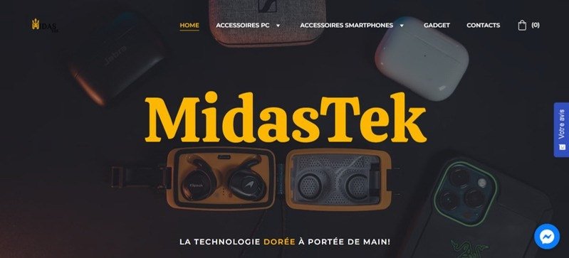MidasTek — Website Design (Desktop)