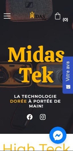 MidasTek — Website Design (Mobile)