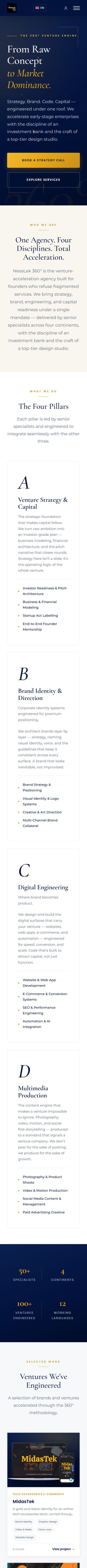 NessLek Agency — Website Design (Mobile)